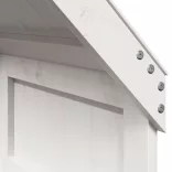 fehér tömör fenyőfa gyerekágytető 55 x 84 x 132 cm