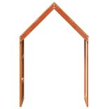 viaszbarna tömör fenyőfa gyerekágytető 55 x 84 x 132 cm