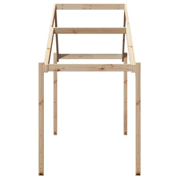 tömör fenyőfa gyerekágytető 213 x 95,5 x 144,5 cm