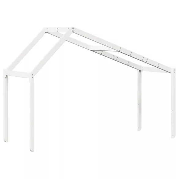 fehér tömör fenyőfa gyerekágytető 213 x 85,5 x 144,5 cm