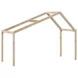 tömör fenyőfa gyerekágytető 203 x 95,5 x 142 cm