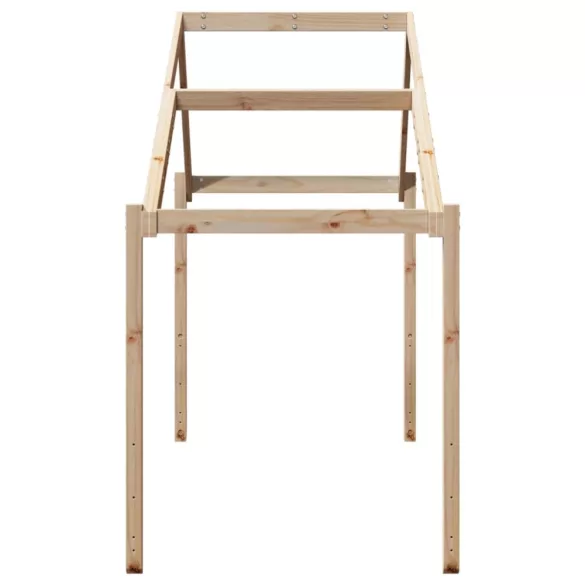 tömör fenyőfa gyerekágytető 203 x 95,5 x 142 cm