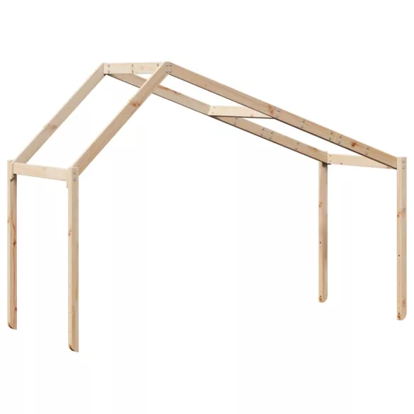 tömör fenyőfa gyerekágytető 203 x 95,5 x 142 cm