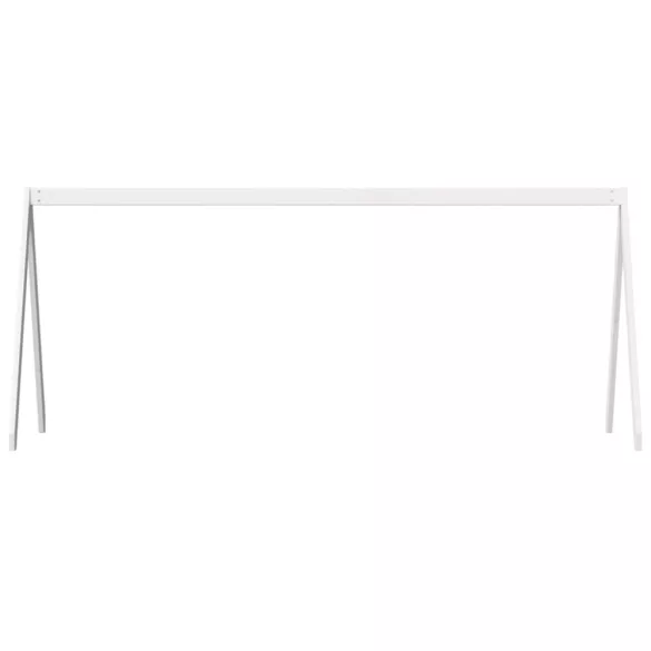 fehér tömör fenyőfa gyerekágytető 209 x 95,5 x 88 cm