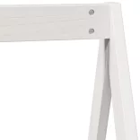 fehér tömör fenyőfa gyerekágytető 209 x 95,5 x 88 cm