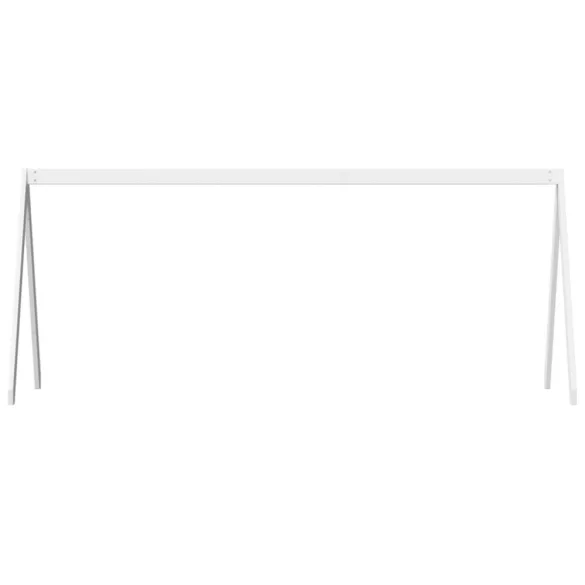 fehér tömör fenyőfa gyerekágytető 209 x 85,5 x 88 cm