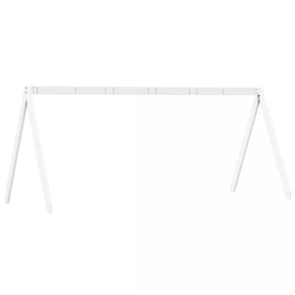 fehér tömör fenyőfa gyerekágytető 209 x 85,5 x 88 cm