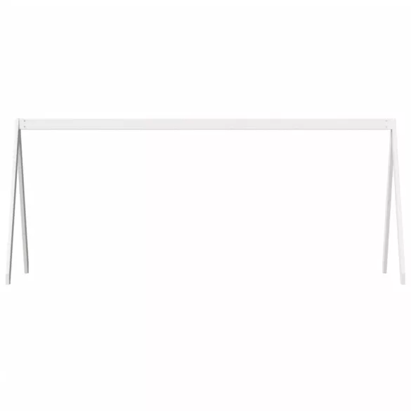 fehér tömör fenyőfa gyerekágytető 199 x 95,5 x 88 cm