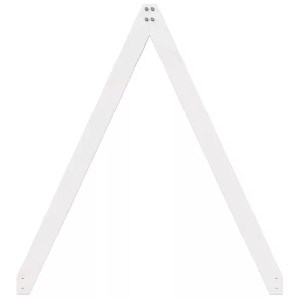 fehér tömör fenyőfa gyerekágytető 199 x 95,5 x 88 cm