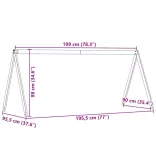 fehér tömör fenyőfa gyerekágytető 199 x 95,5 x 88 cm