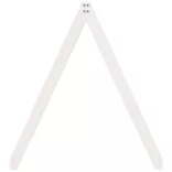 fehér tömör fenyőfa gyerekágytető 199 x 80,5 x 88 cm