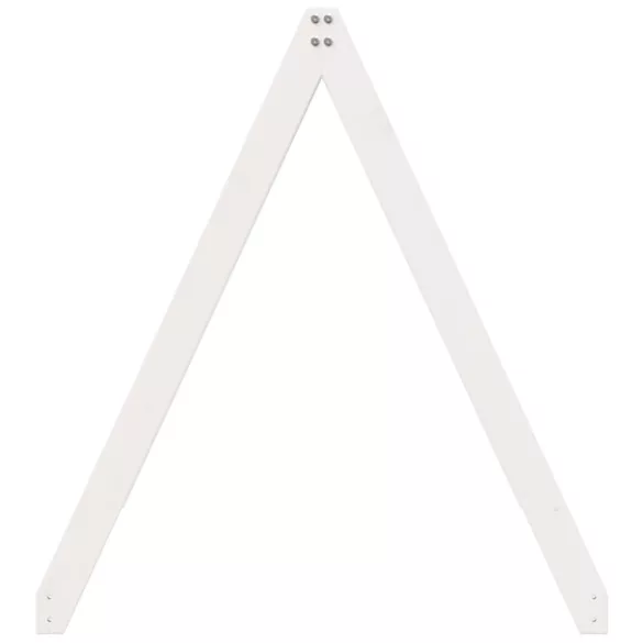 fehér tömör fenyőfa gyerekágytető 199 x 80,5 x 88 cm