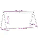 fehér tömör fenyőfa gyerekágytető 199 x 80,5 x 88 cm