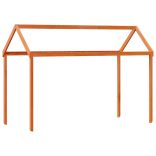 viaszbarna tömör fenyőfa gyerekágytető 217 x 95,5 x 159 cm