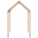 tömör fenyőfa gyerekágytető 217 x 85,5 x 154 cm