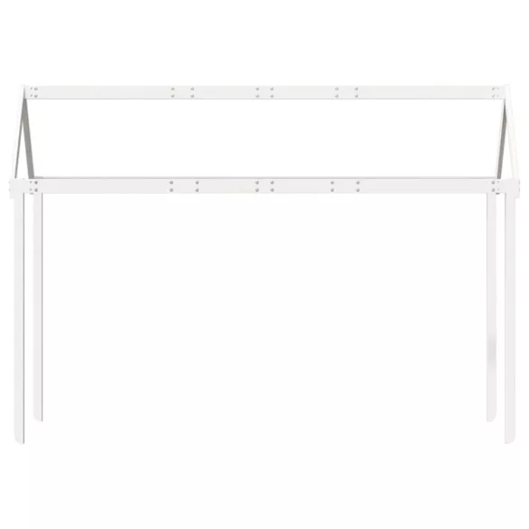 fehér tömör fenyőfa gyerekágytető 217 x 85,5 x 154 cm