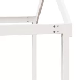 fehér tömör fenyőfa gyerekágytető 217 x 85,5 x 154 cm