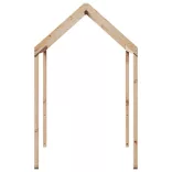 tömör fenyőfa gyerekágytető 207 x 95,5 x 159 cm