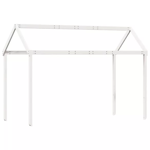 fehér tömör fenyőfa gyerekágytető 207 x 95,5 x 159 cm