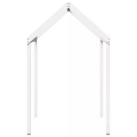 fehér tömör fenyőfa gyerekágytető 207 x 95,5 x 159 cm