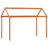 viaszbarna tömör fenyőfa gyerekágytető 207 x 95,5 x 159 cm