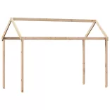 tömör fenyőfa gyerekágytető 207 x 80,5 x 151,5 cm