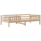 tömör fenyőfa ágy matrac nélkül 100 x 200 cm