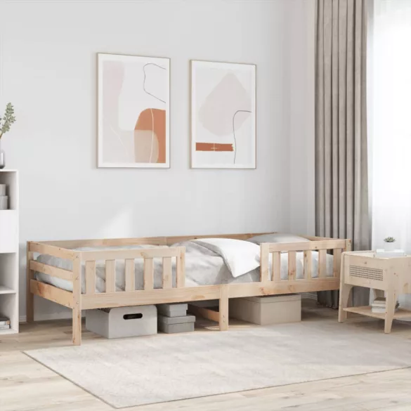 tömör fenyőfa ágy matrac nélkül 90 x 200 cm