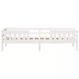 fehér tömör fenyőfa ágy matrac nélkül 90 x 200 cm