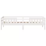 fehér tömör fenyőfa ágykeret matrac nélkül 90 x 190 cm