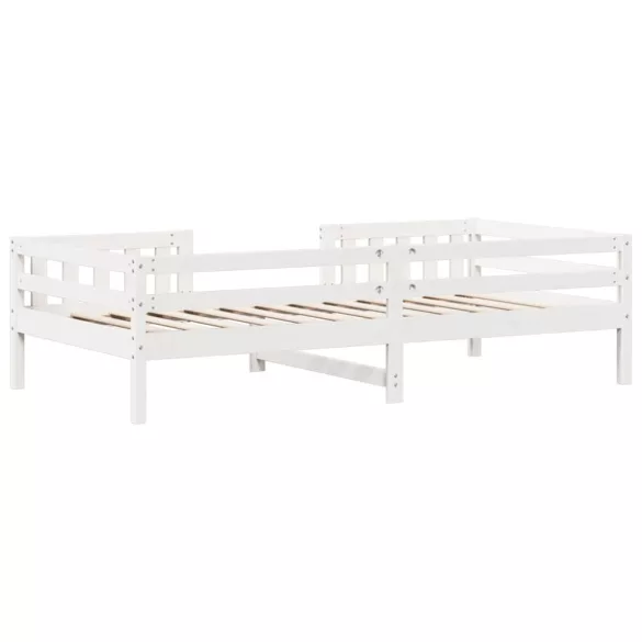 fehér tömör fenyőfa ágykeret matrac nélkül 90 x 190 cm