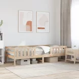 tömör fenyőfa ágy matrac nélkül 75 x 190 cm