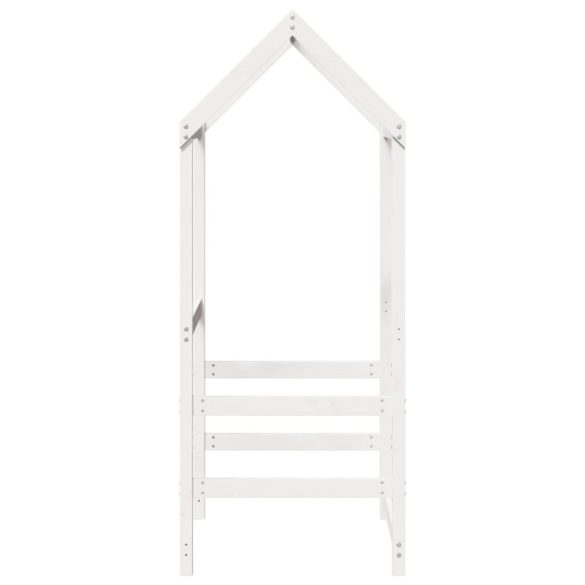 fehér tömör fenyőfa gyerekágytető 118 x 70 x 176,5 cm