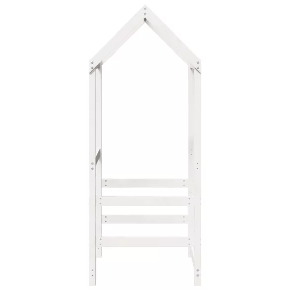fehér tömör fenyőfa gyerekágytető 98 x 70 x 176,5 cm