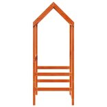 viaszbarna tömör fenyőfa gyerekágytető 98 x 70 x 176,5 cm