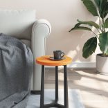 viaszbarna tömör fenyőfa kerek asztallap Ø30 x 2,5 cm