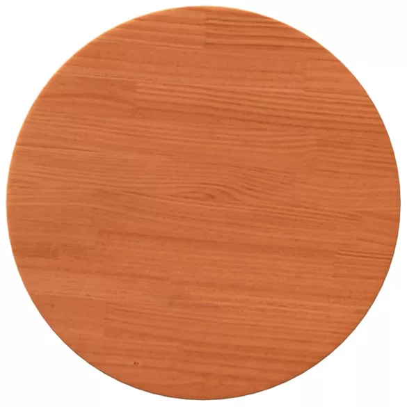 viaszbarna tömör fenyőfa kerek asztallap Ø40 x 2,5 cm