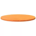 viaszbarna tömör fenyőfa kerek asztallap Ø70 x 2,5 cm