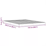 viaszbarna tömör fenyőfa ágykeret 150 x 200 cm