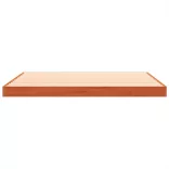 viaszbarna tömör fenyőfa ágykeret 135 x 190 cm