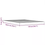 viaszbarna tömör fenyőfa ágykeret 135 x 190 cm