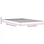 viaszbarna tömör fenyőfa ágykeret 120 x 190 cm