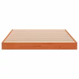 viaszbarna tömör fenyőfa ágykeret 90 x 190 cm