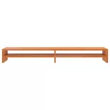 viaszbarna tömör fenyőfa monitorállvány 100 x 24 x 13 cm