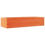 viaszbarna tömör fenyőfa kerti virágláda 110x40x23 cm