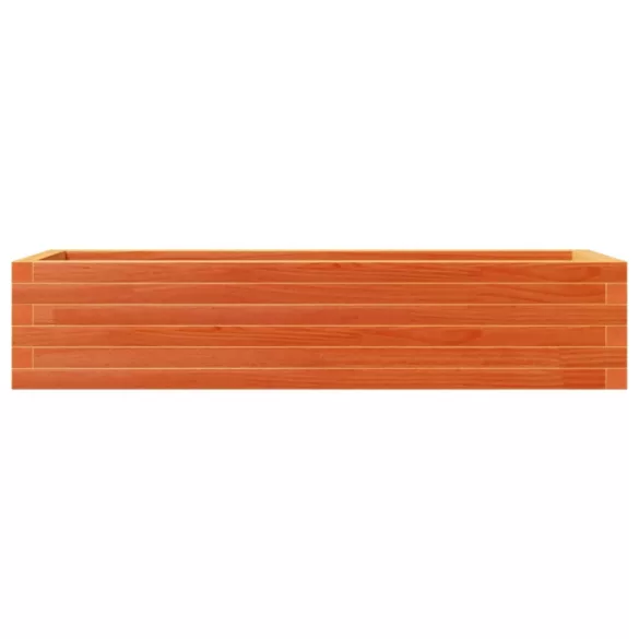 viaszbarna tömör fenyőfa kerti virágláda 110x40x23 cm