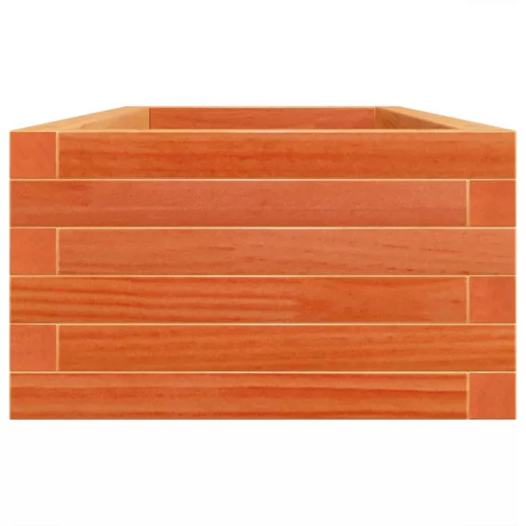 viaszbarna tömör fenyőfa kerti virágláda 110x40x23 cm