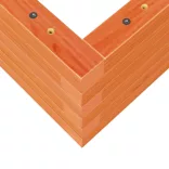 viaszbarna tömör fenyőfa kerti virágláda 110x40x23 cm