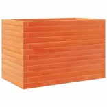 viaszbarna tömör fenyőfa kerti virágtartó 70 x 40 x 45,5 cm