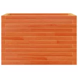 viaszbarna tömör fenyőfa kerti virágtartó 70 x 40 x 45,5 cm